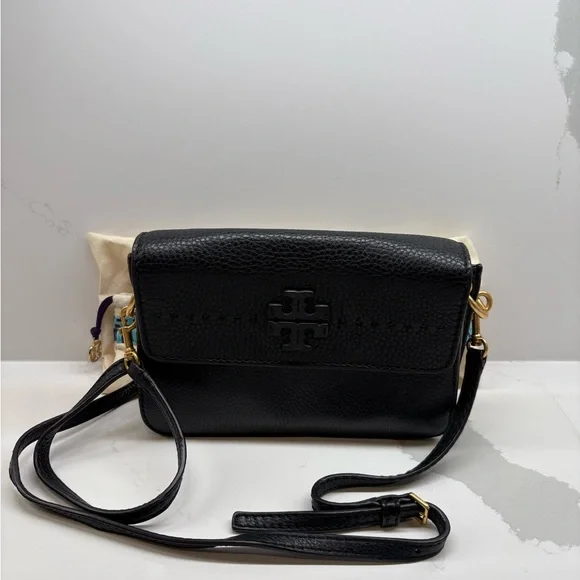 Tory Burch Black Leather Crossbody Bag - Picture 2 of 4